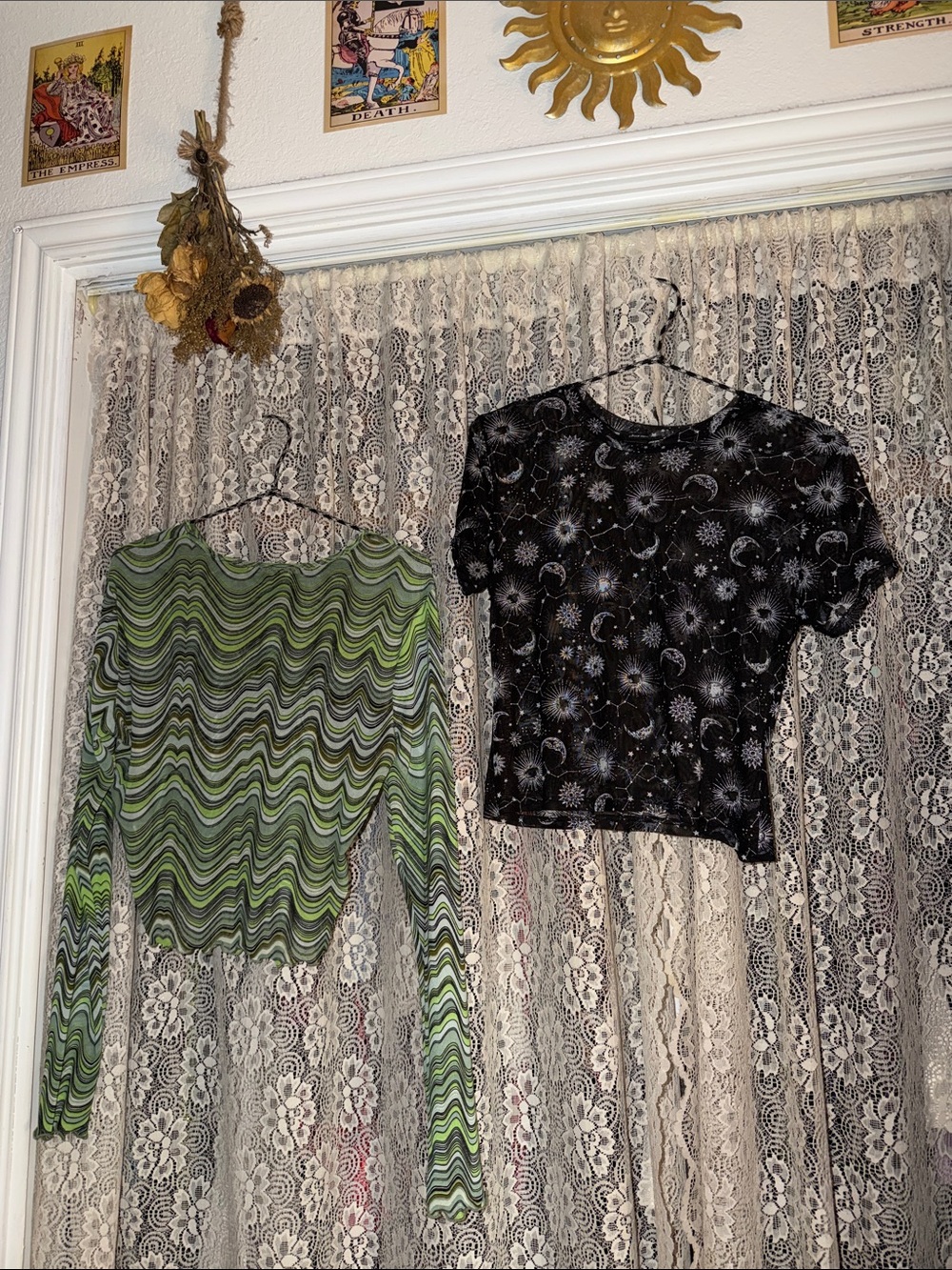 2 sheer shirt bundle